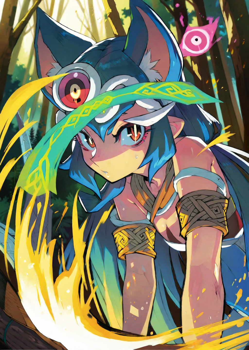 00930-2196667162-by hata, by ninomae by yogisya,__1girl _extremely beautiful detailed piercing eyes,___1 female druid healing animals in forest.png